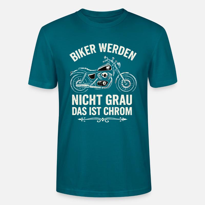 Biker werden nicht grau – Das ist Chrom! Stanley/Stella Unisex Bio-T-Shirt CRAFTER
