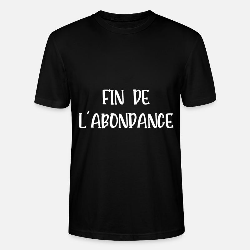 fin de l'abondance - T-shirt bio CRAFTER Stanley Stella Unisexe - noir