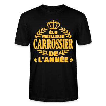 Elu meilleur carrossier - T-shirt bio CRAFTER Stanley Stella Unisexe - noir - Devant - Alina (178cm) & Michal (187cm)