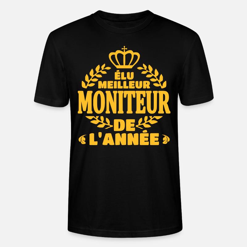 Elu meilleur moniteur - T-shirt bio CRAFTER Stanley Stella Unisexe - noir