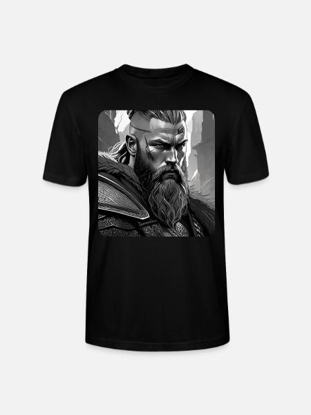 Stolzer Wikinger Krieger Germanen - Stanley/Stella Unisex Bio-T-Shirt CRAFTER - Schwarz