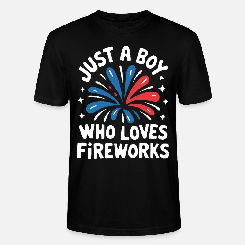 Pyrotechnie Feux d’artifice Pyrotechnie - T-shirt bio CRAFTER Stanley Stella Unisexe - noir