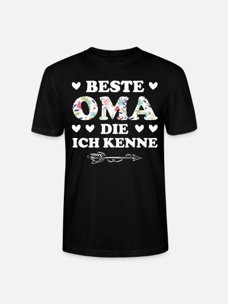 Oma Großmutter Großeltern Geschenk - Stanley/Stella Unisex Bio-T-Shirt CRAFTER - Schwarz