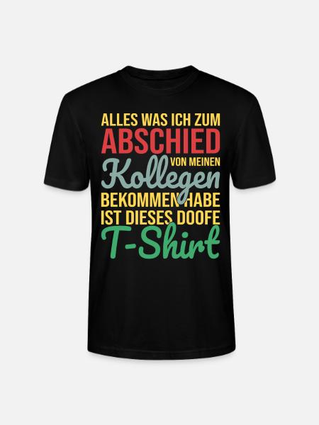 Kollegen Abschied - Stanley/Stella Unisex Bio-T-Shirt CRAFTER - Schwarz