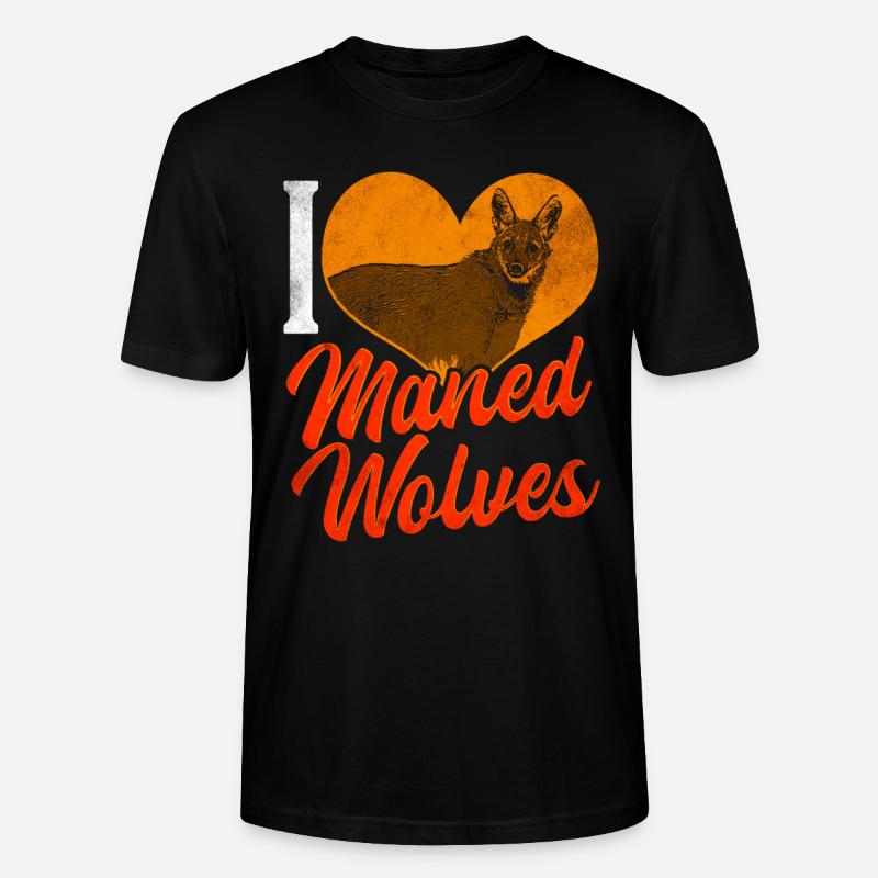 Mähnenwolf - Stanley/Stella Unisex Bio-T-Shirt CRAFTER - Schwarz
