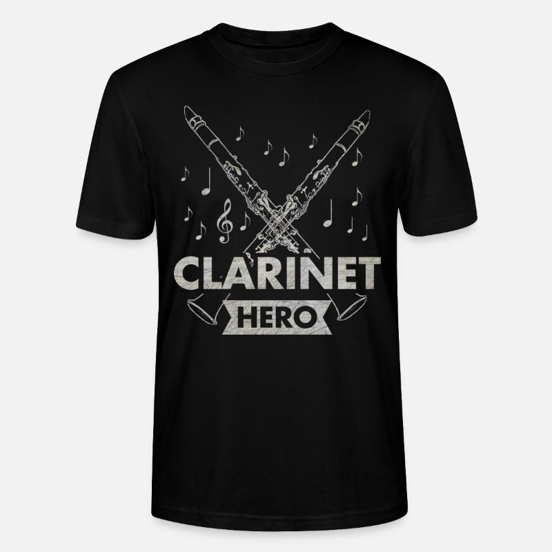 clarinette - T-shirt bio CRAFTER Stanley Stella Unisexe - noir