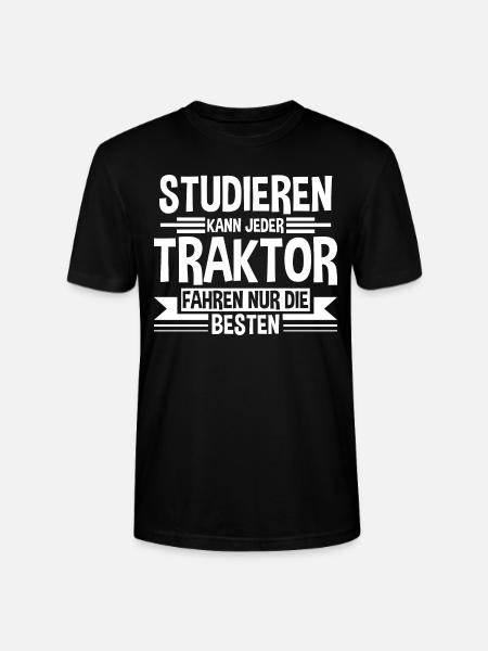 Tractor Farmer Trecker Gift - Stanley/Stella CRAFTER Unisex Organic T-Shirt - black