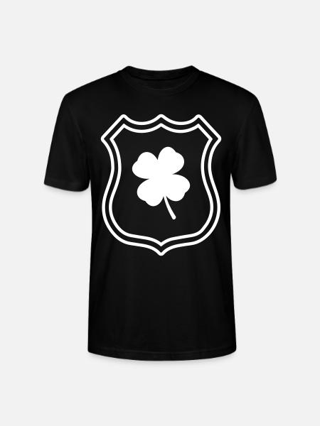Kleeblatt Wappen - Stanley/Stella Unisex Bio-T-Shirt CRAFTER - Schwarz