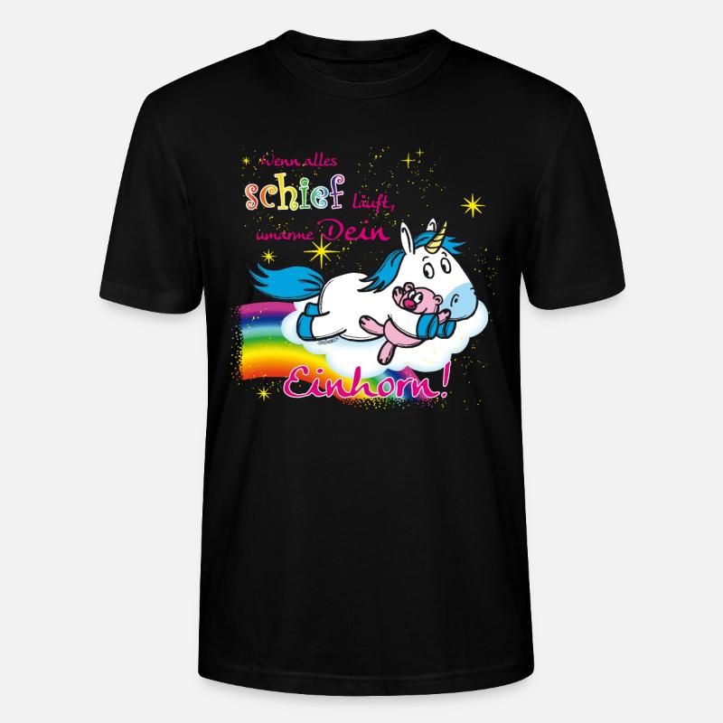 Einhorst schief - Stanley/Stella Unisex Bio-T-Shirt CRAFTER - Schwarz
