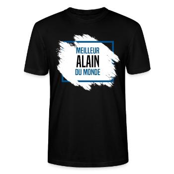 Alain - T-shirt bio CRAFTER Stanley Stella Unisexe - noir - Devant - Alina (178cm) & Michal (187cm)