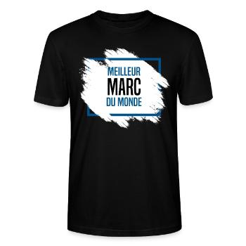 Marc - T-shirt bio CRAFTER Stanley Stella Unisexe - noir - Devant - Alina (178cm) & Michal (187cm)
