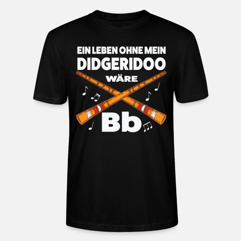 Didgeridoo Musiker Didgeridoo-Spieler Geschenk - Stanley/Stella Unisex Bio-T-Shirt CRAFTER - Schwarz