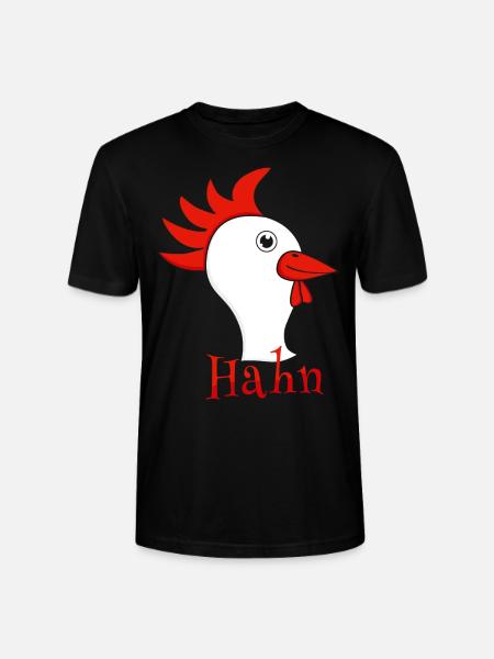 Partnershirt Hahn - Stanley/Stella Unisex Bio-T-Shirt CRAFTER - Schwarz