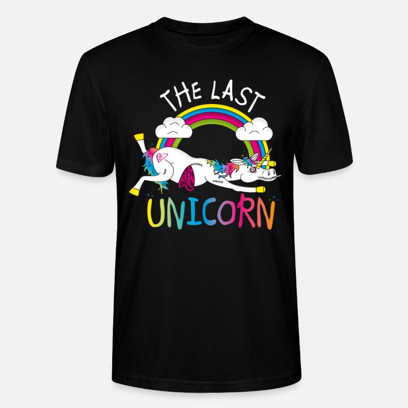 Das letzte Einhorn - Stanley/Stella Unisex Bio-T-Shirt CRAFTER - Schwarz