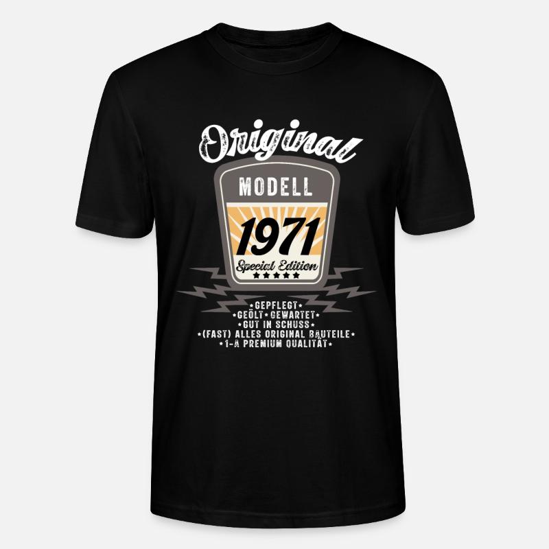 Modell 1971 - Stanley/Stella Unisex Bio-T-Shirt CRAFTER - Schwarz