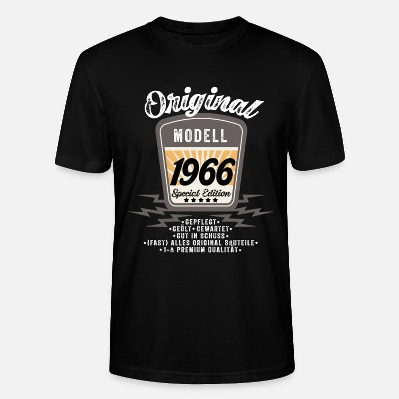Modell 1966 - Stanley/Stella Unisex Bio-T-Shirt CRAFTER - Schwarz