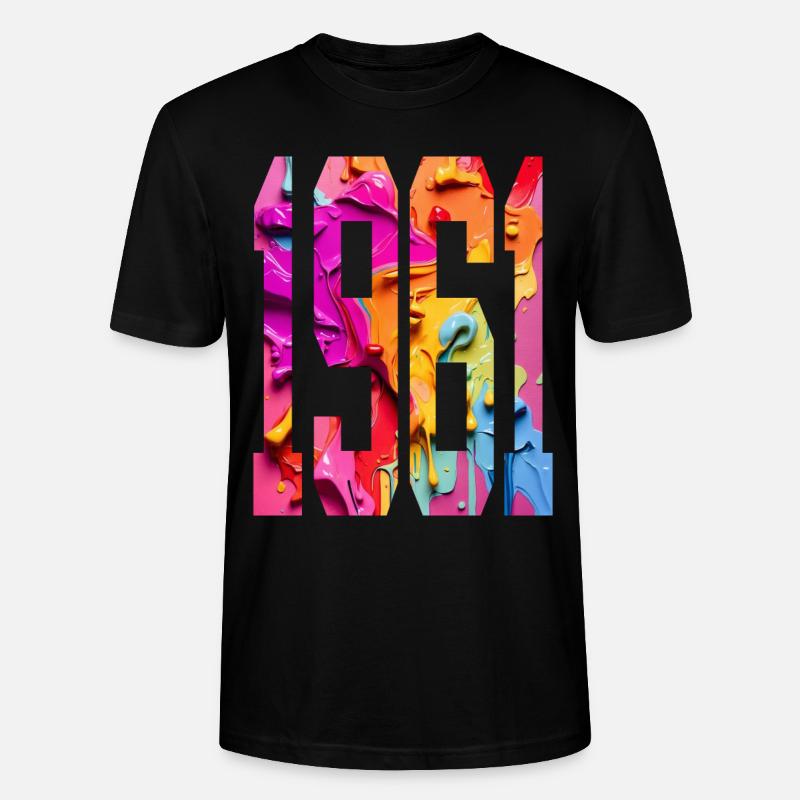 BUNT 65E ANNIVERSAIRE 1961 - T-shirt bio CRAFTER Stanley Stella Unisexe - noir