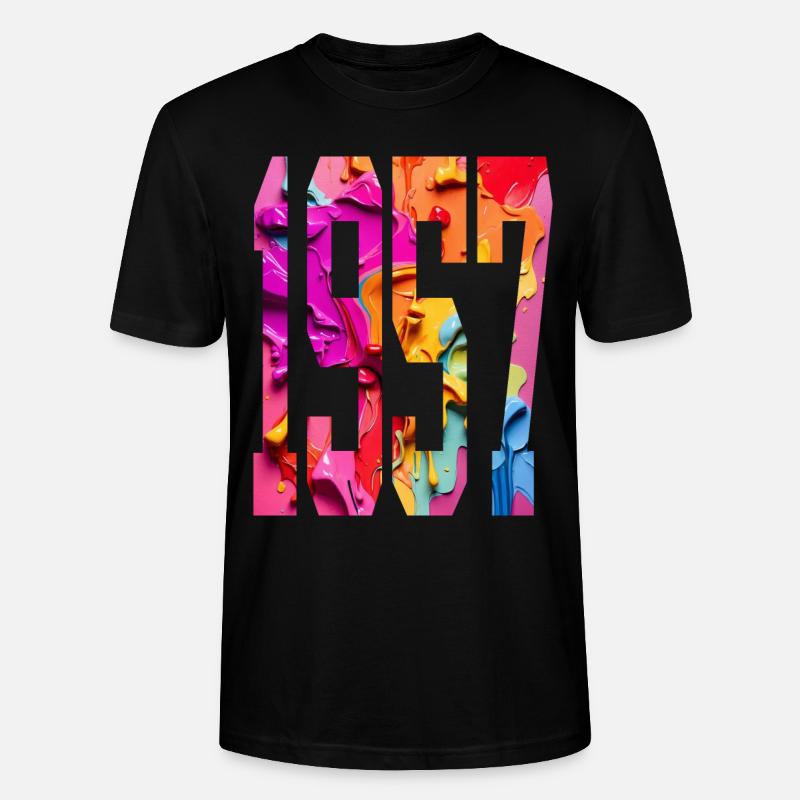 BUNT 69E ANNIVERSAIRE 1957 - T-shirt bio CRAFTER Stanley Stella Unisexe - noir