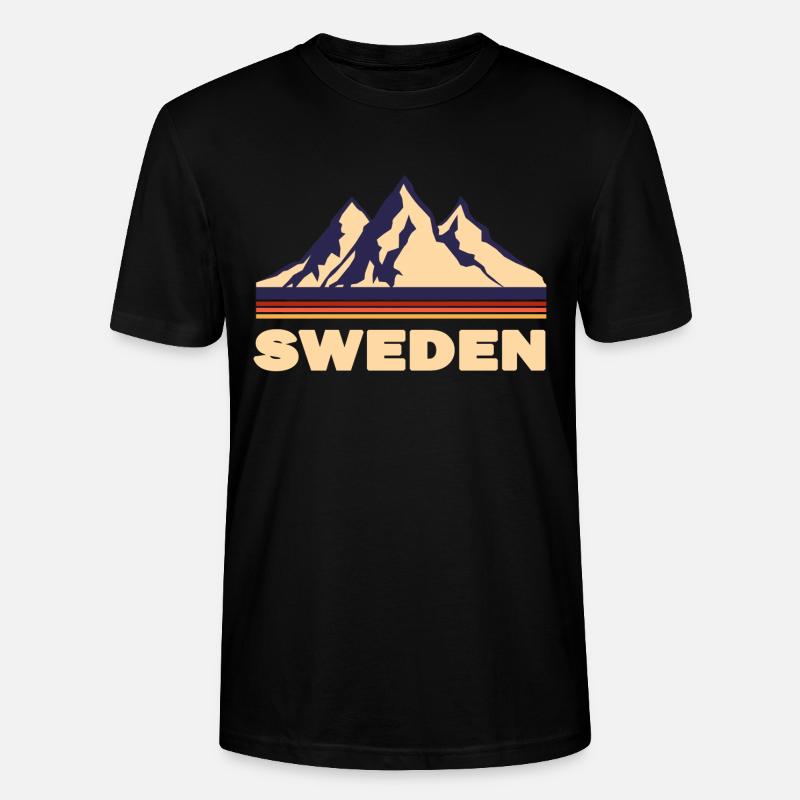 schweden - Stanley/Stella Unisex Bio-T-Shirt CRAFTER - Schwarz