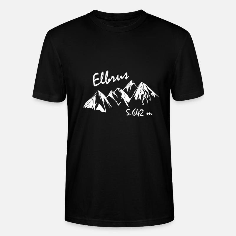 Souvenir d'Elbrus Russie - T-shirt bio CRAFTER Stanley Stella Unisexe - noir