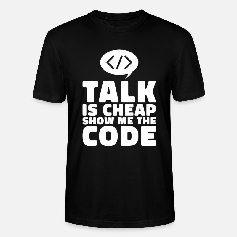 Programmer Coder Software Developer - Stanley/Stella CRAFTER Unisex Organic T-Shirt - black