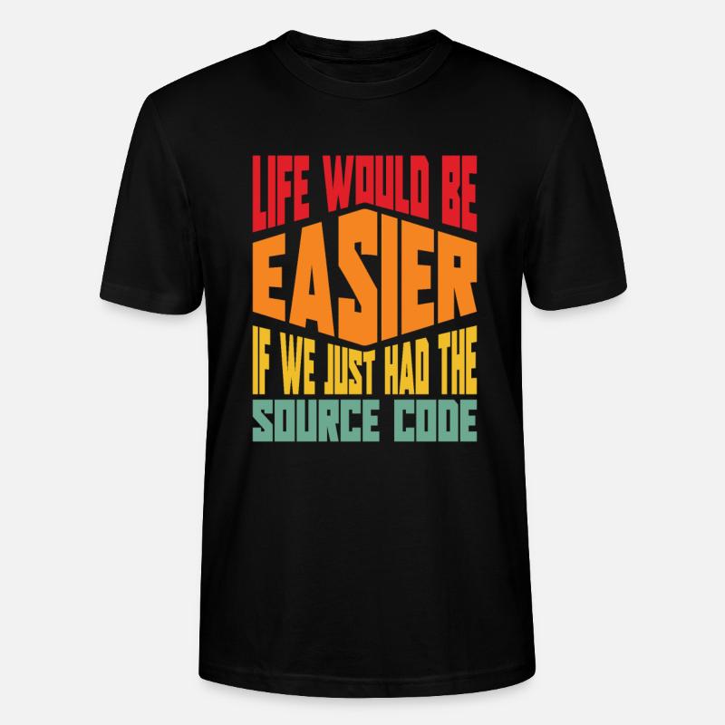 Programmierer Coder Software Entwickler - Stanley/Stella Unisex Bio-T-Shirt CRAFTER - Schwarz