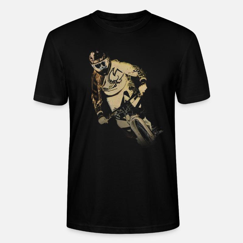 VTT Downhill - T-shirt bio CRAFTER Stanley Stella Unisexe - noir