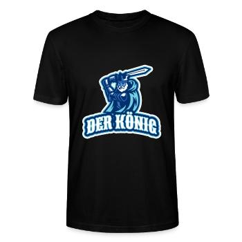King - the real (wonderful gift) - Stanley/Stella CRAFTER Unisex Organic T-Shirt - black - Front - Alina (178cm) & Michal (187cm)