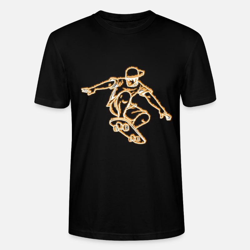 Skateboard Geschenk - Stanley/Stella Unisex Bio-T-Shirt CRAFTER - Schwarz