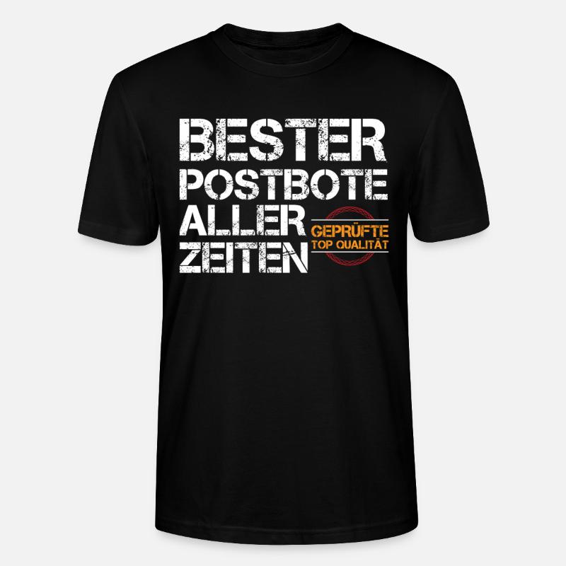 Bester Postbote - Stanley/Stella Unisex Bio-T-Shirt CRAFTER - Schwarz