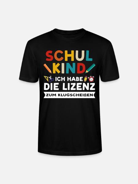 Schulkind Anfang Schulstart Geschenk - Stanley/Stella Unisex Bio-T-Shirt CRAFTER - Schwarz