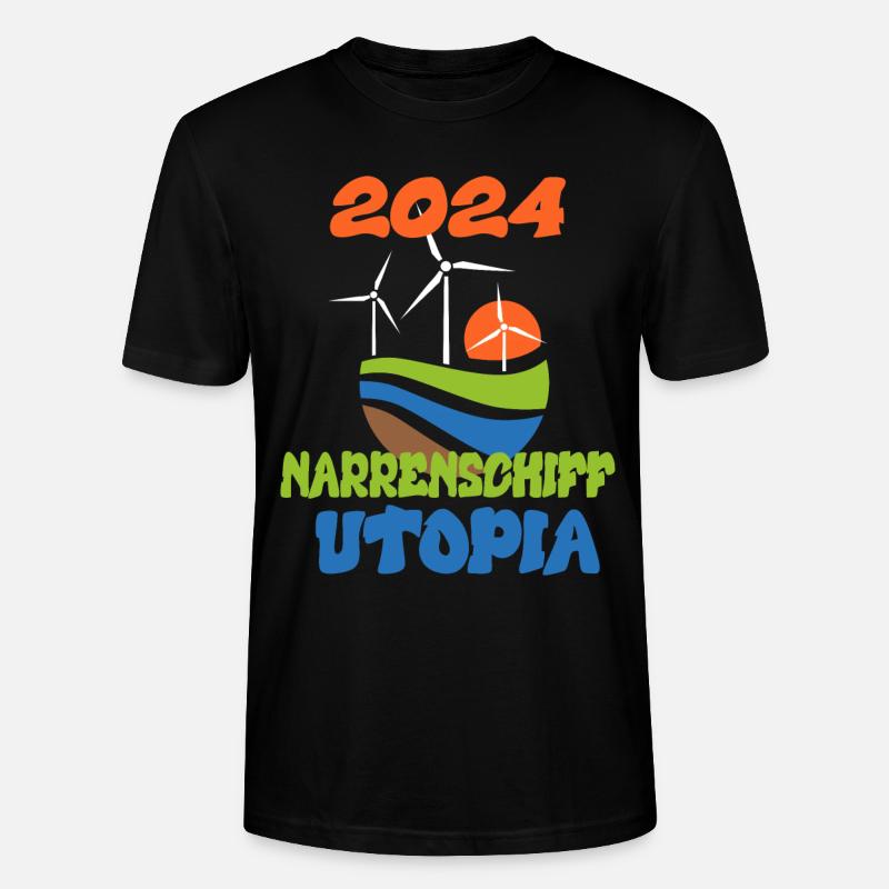 Narrenschiff Utopia, 2024 - Stanley/Stella Unisex Bio-T-Shirt CRAFTER - Schwarz
