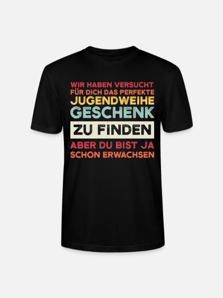 Jugendweihe Jugend Jugendfeier Geschenk - Stanley/Stella Unisex Bio-T-Shirt CRAFTER - Schwarz