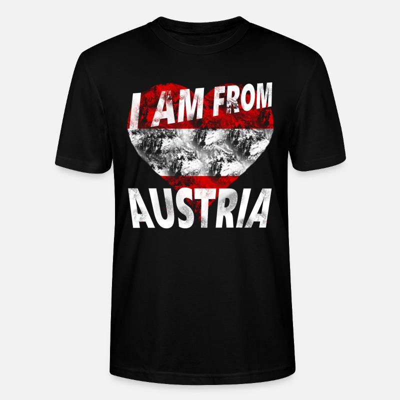 Austria - Stanley/Stella Unisex Bio-T-Shirt CRAFTER - Schwarz
