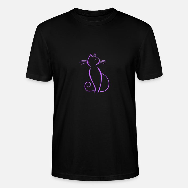 Silhouette de chat - T-shirt bio CRAFTER Stanley Stella Unisexe - noir
