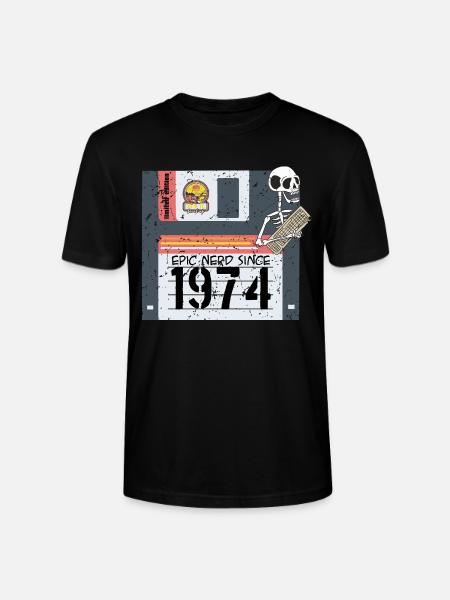 Nerd birthday 1974 - Stanley/Stella CRAFTER Unisex Organic T-Shirt - black