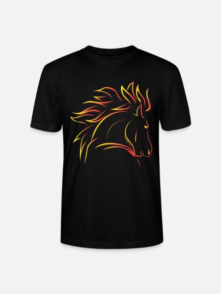 Pferd Wildpferd - Stanley/Stella Unisex Bio-T-Shirt CRAFTER - Schwarz