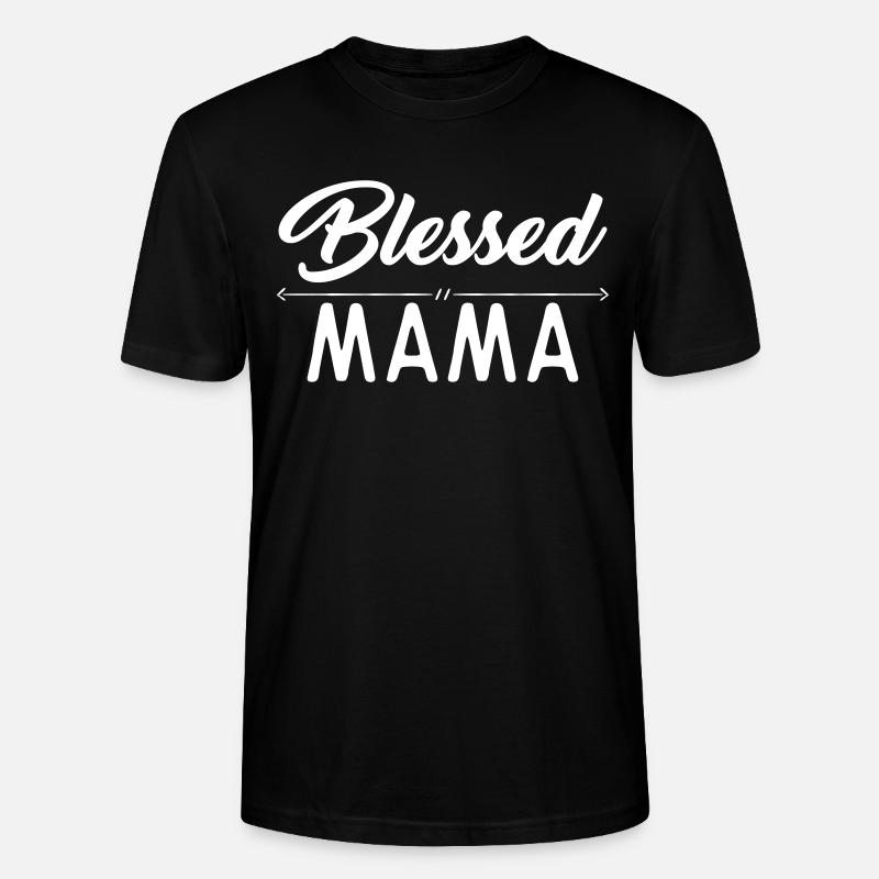 Blessed Mama - Stanley/Stella Unisex Bio-T-Shirt CRAFTER - Schwarz