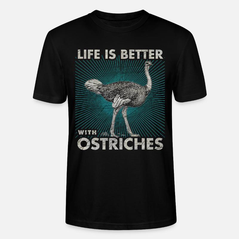 Strauß - Stanley/Stella Unisex Bio-T-Shirt CRAFTER - Schwarz