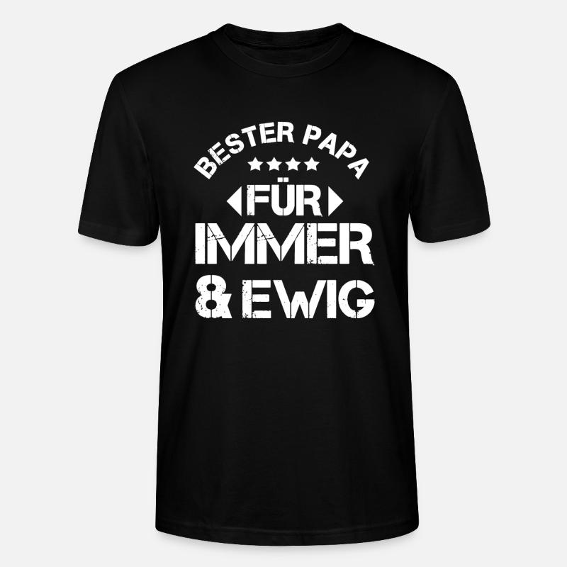 Bester Papa - Stanley/Stella Unisex Bio-T-Shirt CRAFTER - Schwarz
