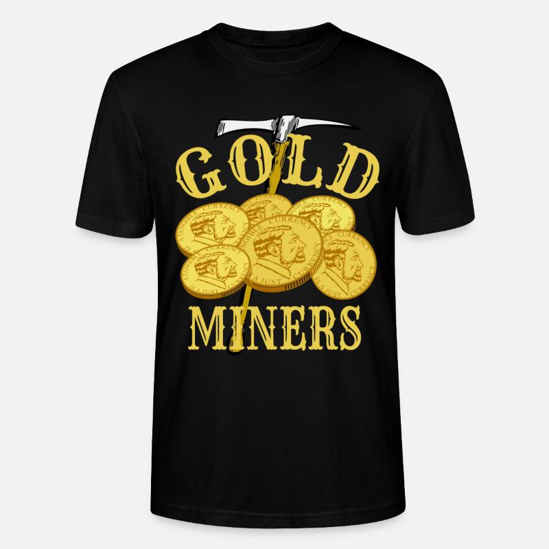 Goldgräber - Stanley/Stella Unisex Bio-T-Shirt CRAFTER - Schwarz