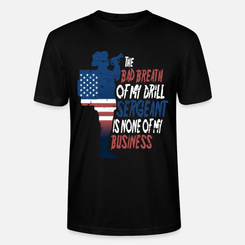 Drill Sergeant - Stanley/Stella CRAFTER Unisex Organic T-Shirt - black