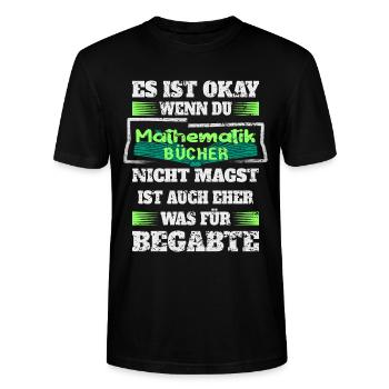 Mathematik Bücher - Stanley/Stella Unisex Bio-T-Shirt CRAFTER - Schwarz - Vorne - Alina (178cm) & Michal (187cm)