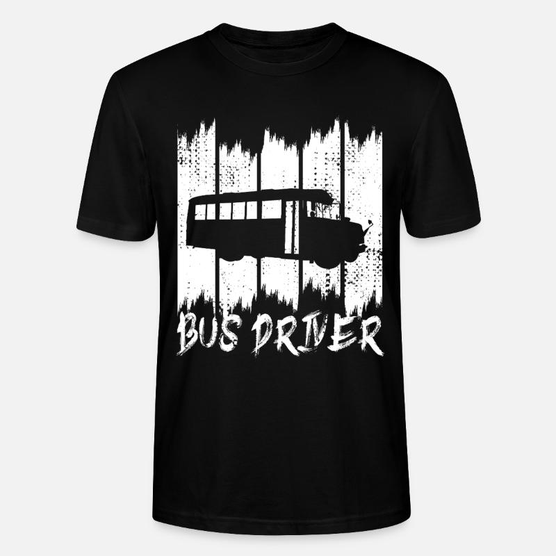 Chauffeur de bus - T-shirt bio CRAFTER Stanley Stella Unisexe - noir