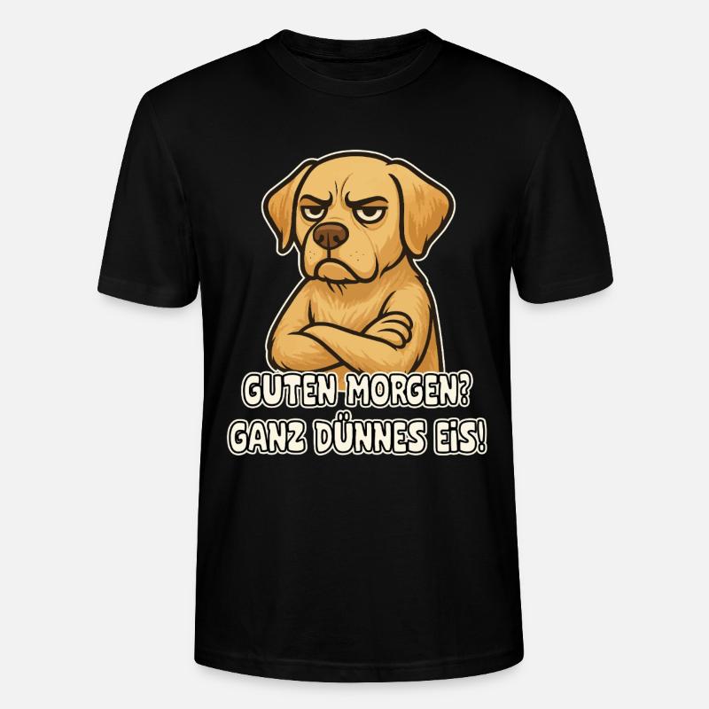 Sarkastischer Hund Labrador - Stanley/Stella Unisex Bio-T-Shirt CRAFTER - Schwarz