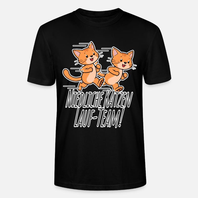 Équipe de course des chats mignons ! - T-shirt bio CRAFTER Stanley Stella Unisexe - noir