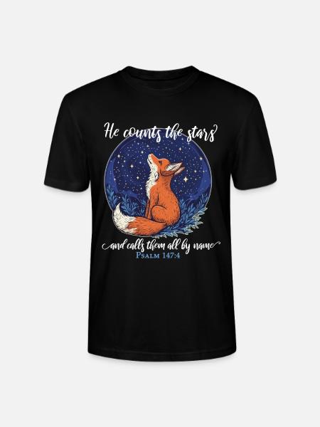 Fox Christian - Stanley/Stella CRAFTER Unisex Organic T-Shirt - black