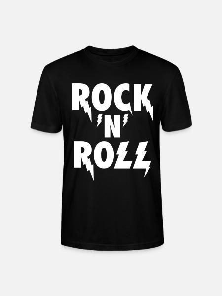 Rock'N'Roll Blitz-Emblem - Stanley/Stella Unisex Bio-T-Shirt CRAFTER - Schwarz