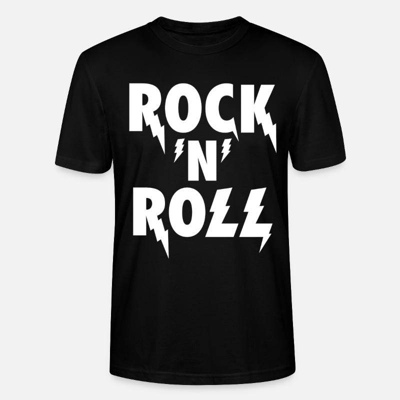 Rock'N'Roll Blitz-Emblem - Stanley/Stella Unisex Bio-T-Shirt CRAFTER - Schwarz