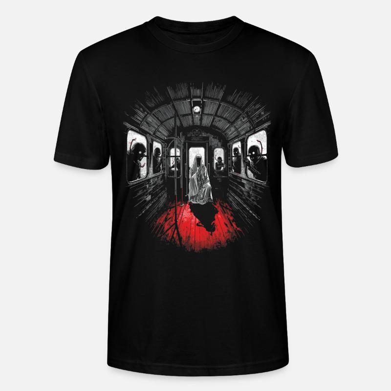 Midnight passenger – Ghost train - Stanley/Stella Unisex Bio-T-Shirt CRAFTER - Schwarz